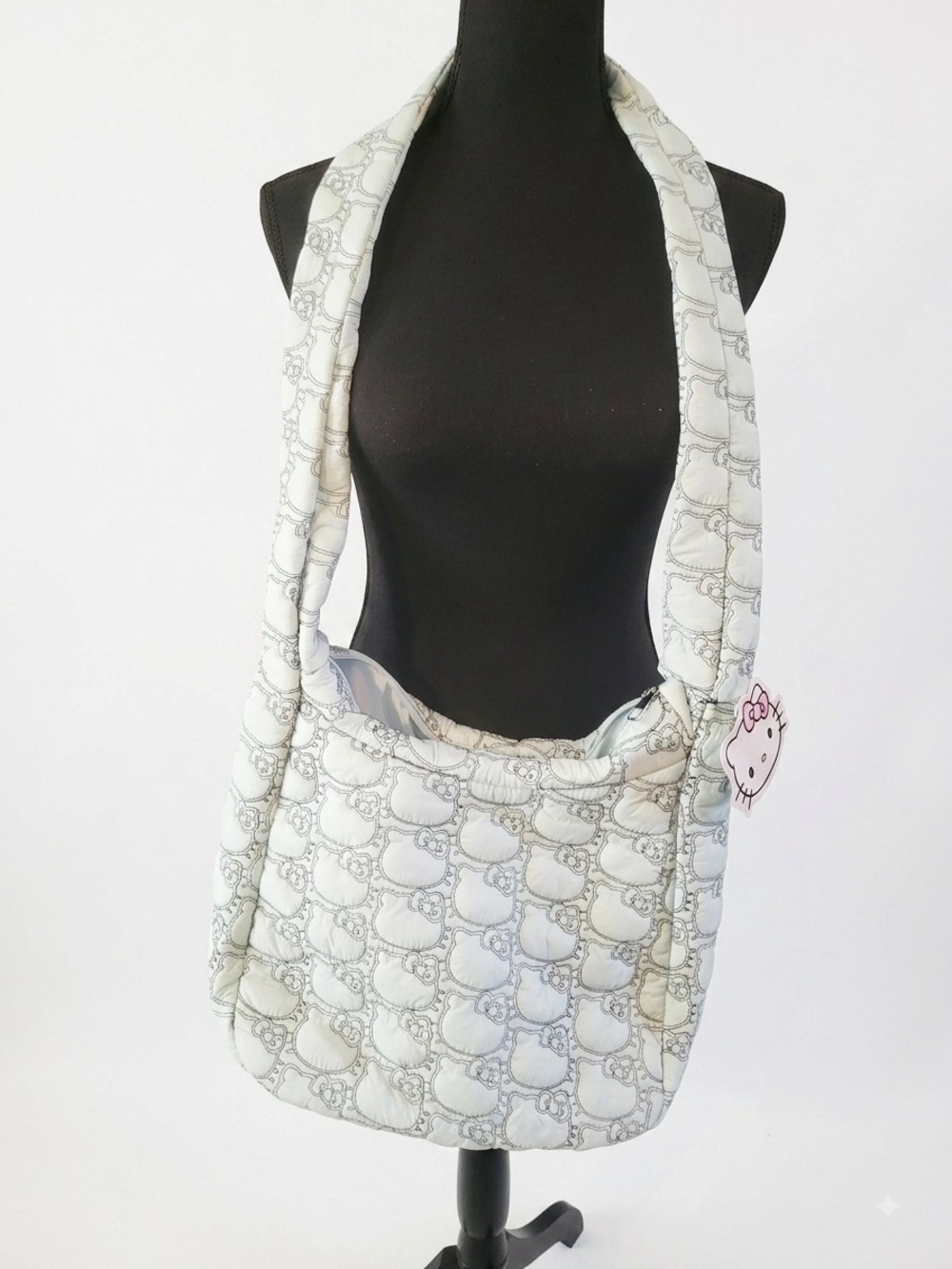 Hello Kitty White Printed Crossbody Bag